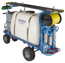 purefast 4040 400 litre waterfed pole window cleaning trolley rear view