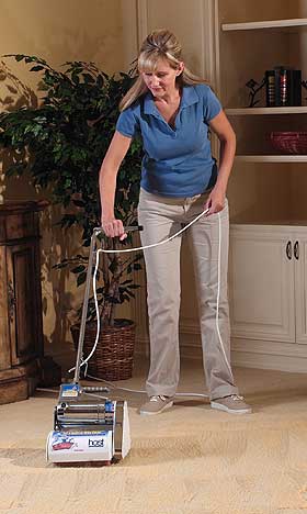 HOST carpet cleaner in action