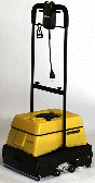 Twin roller 400mm heavy duty brush scrubber drier